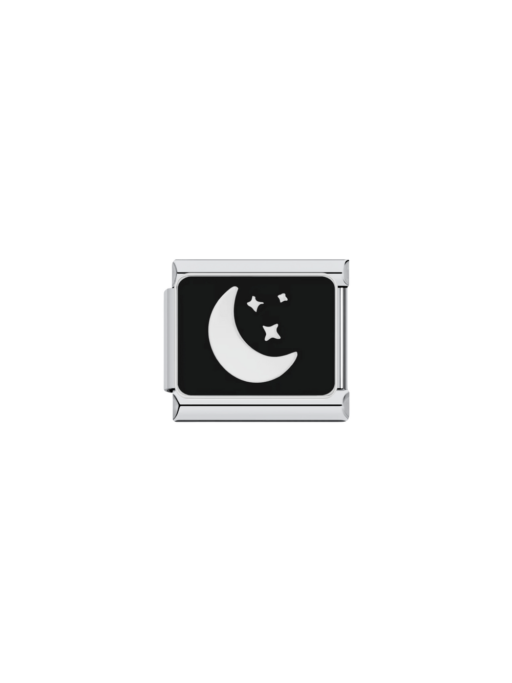 Charm Luna y Estrellas Fondo Negro