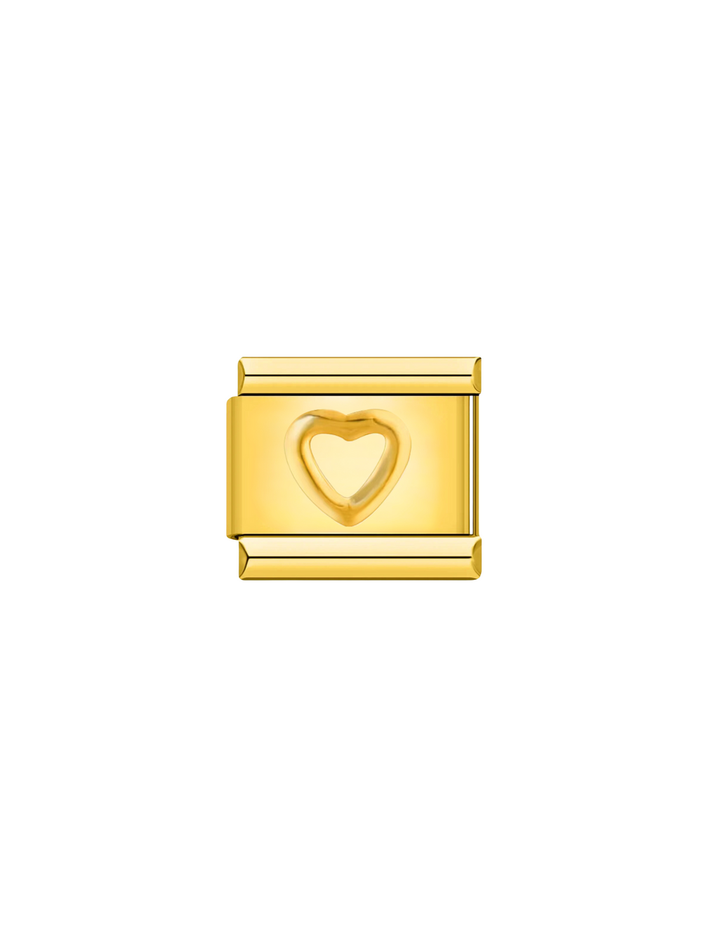 Charm Contorno Corazon Dorado