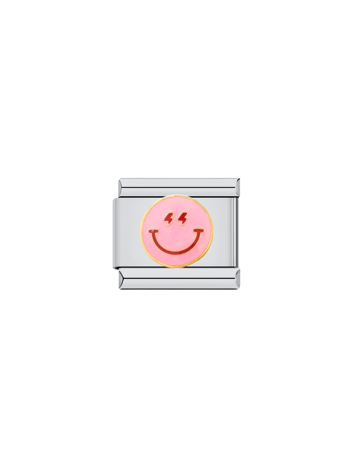 Charm Carita Feliz Rosa