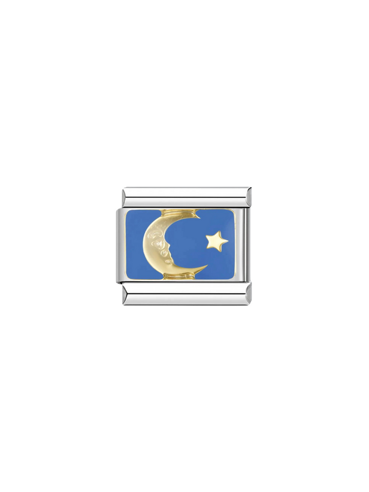 Charm Luna Con Fondo Azul