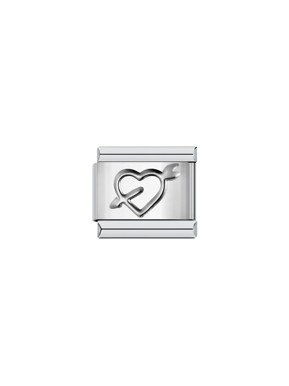 Charm Corazon Con Flecha Silueta