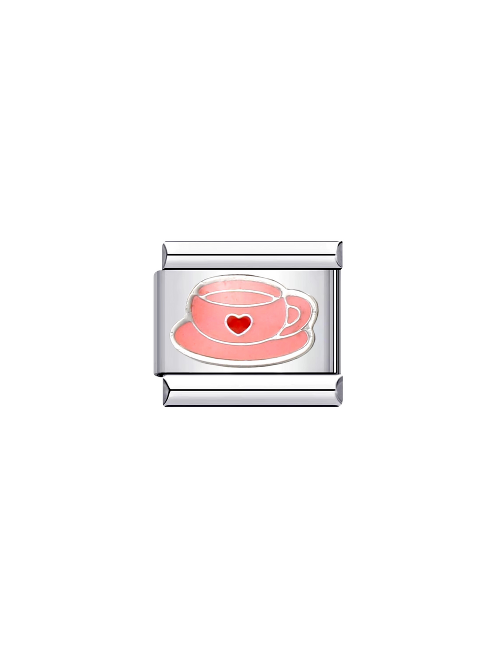 Charm Taza de Cafe Rosa