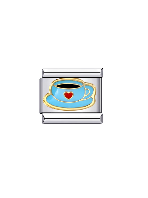 Charm Taza de Cafe Azul