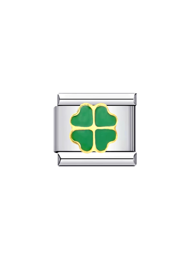 Charm Trebol Verde 3D