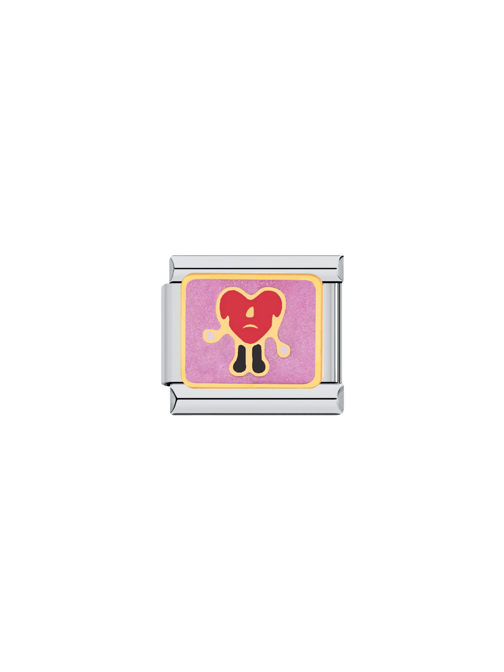 Charm Corazon Bad Bunny Rosa
