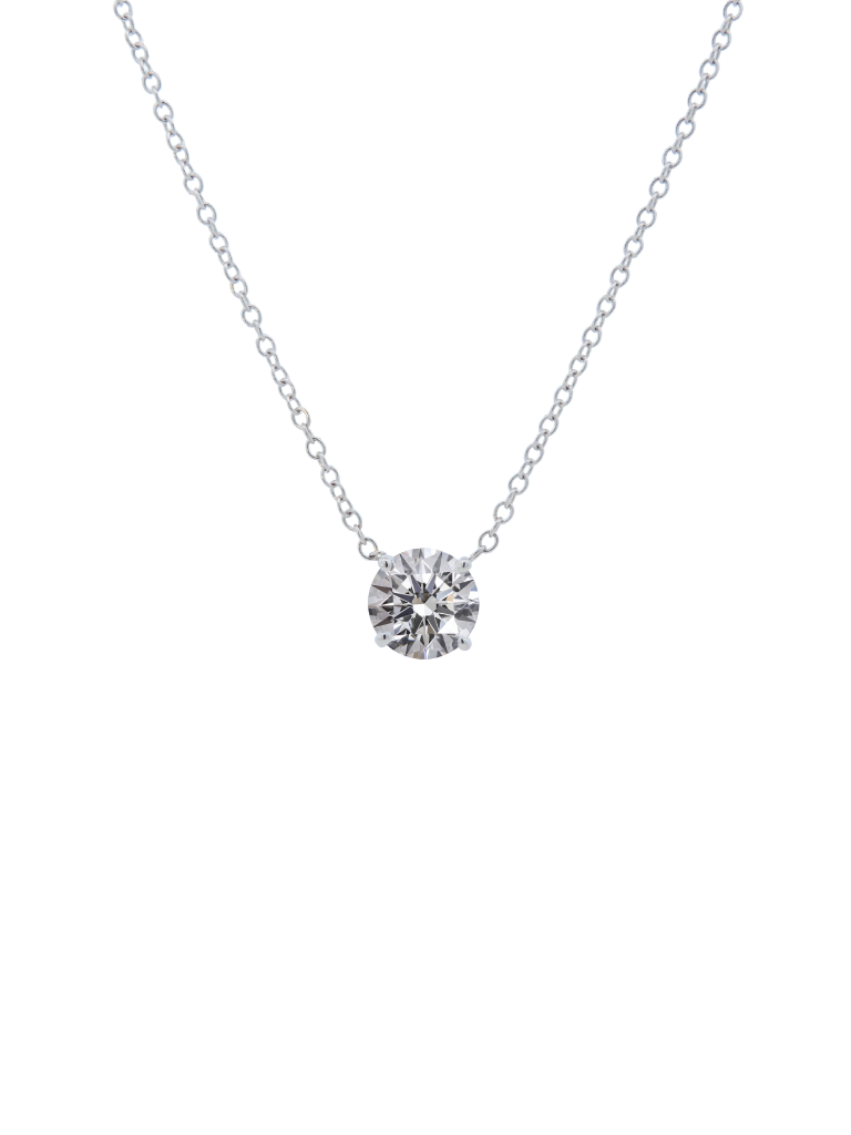 Collar Solitario 1.5 Ct Diamantes Lab Grown