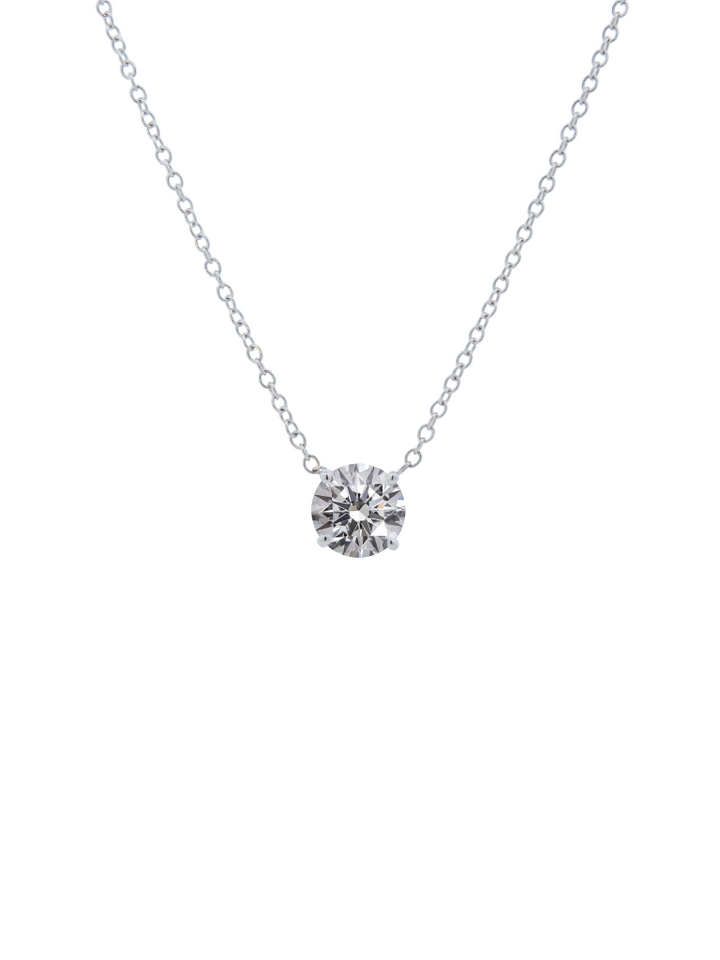 Collar Solitario 1.5 Ct Diamantes Lab Grown
