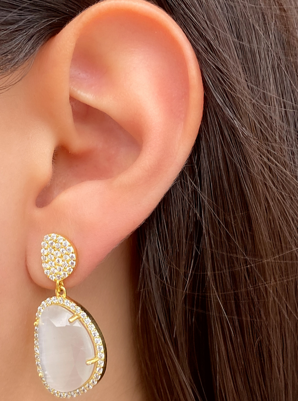 Par Arete Gota Contorno Zirconias