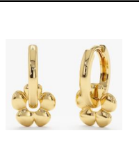 Par Arracada Dije Flor 2 en 1