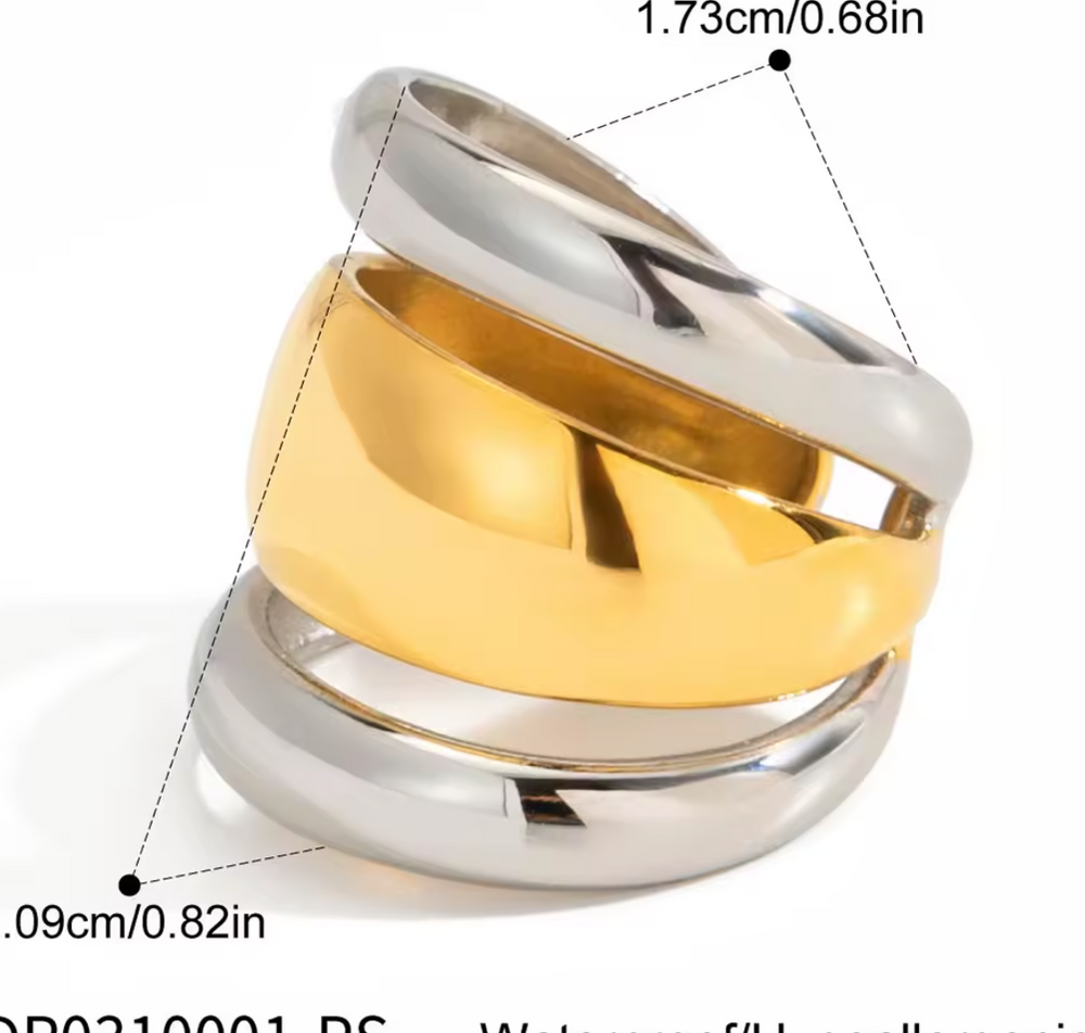 Anillo Combinado Tres Capas