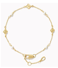 Pulsera Treboles Y Perlas