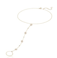 Pulsera Soles Zirconias Con Anillo