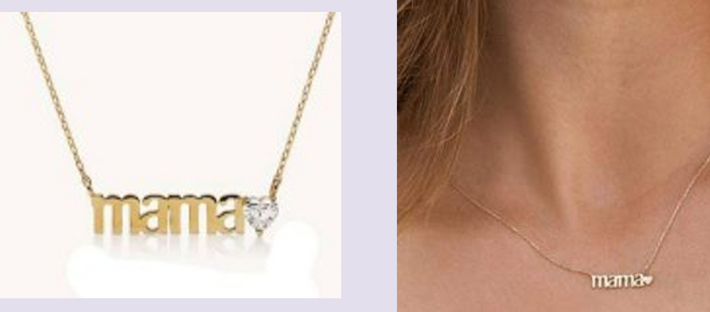Collar Mama Con Corazon Zirconia