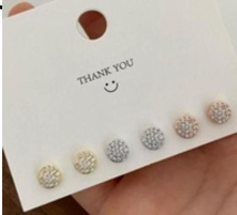 Par Arete Mini Circulo Zirconias