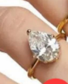 Anillo Zirconia Pera Central