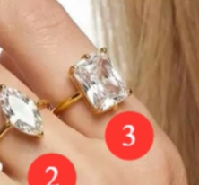 Anillo Zirconia Baguette Central