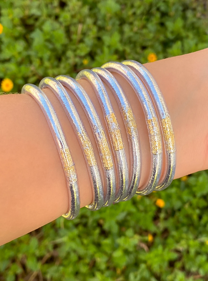 Pulsera Tibetana Plateada