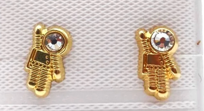 Broquel Astronauta Oro 10k