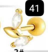 Arete Dos Zirconias Marquesa Y Liso Acero Inoxidable