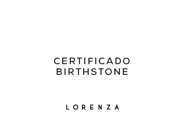 Certificados Birthstone INSUMO DE VENTA