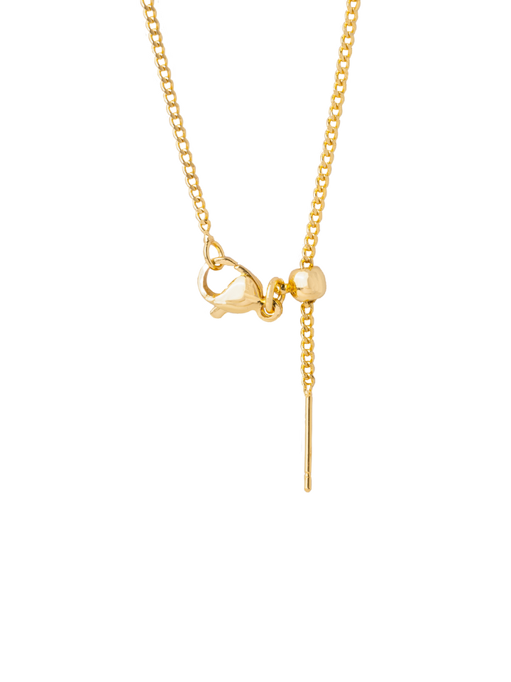 Collar Dije Birthstone Gota