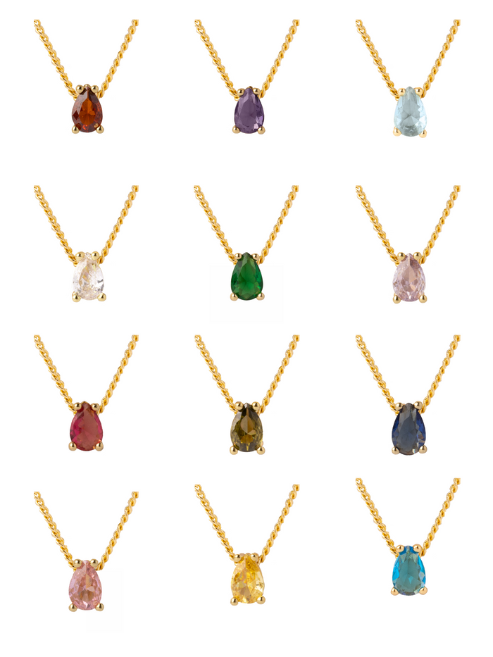 Personaliza Tu Collar Dije Birthstone