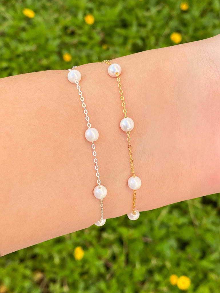 Pulsera Con Perlitas