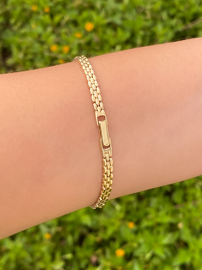 Brazalete Tejido Oro 14k