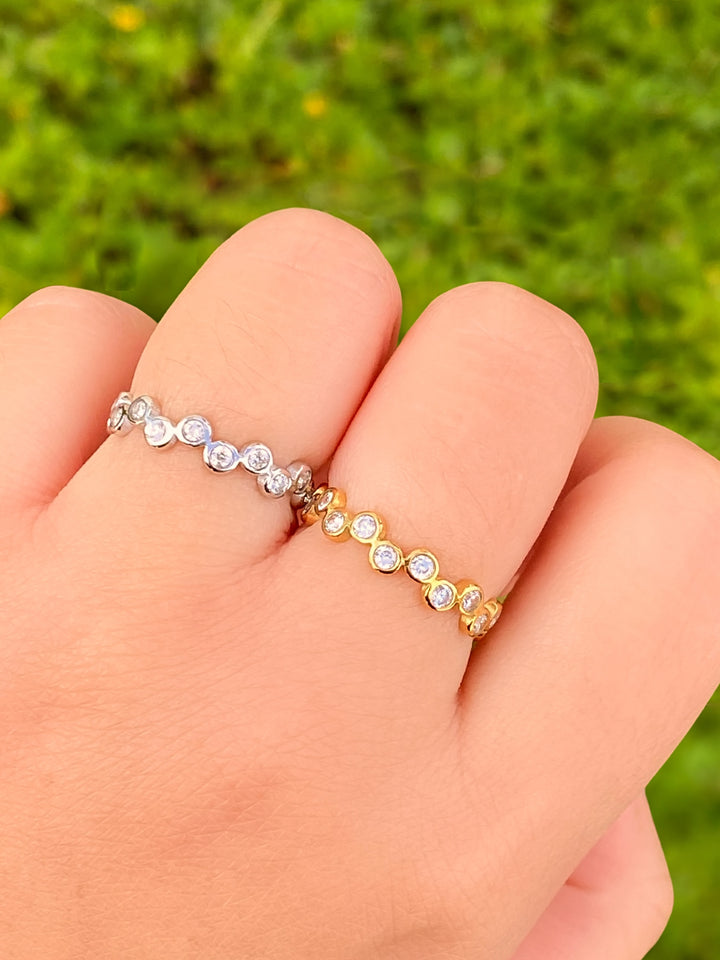 Anillo Zig Zag Zirconias