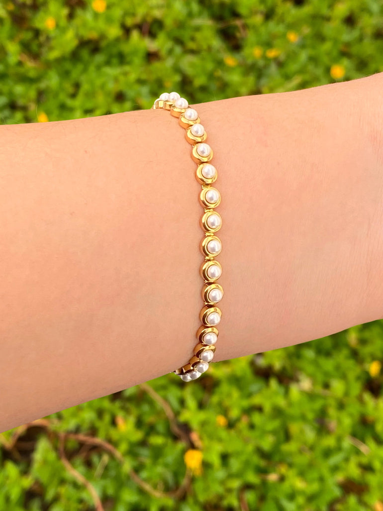 Pulsera Perlitas Redondas
