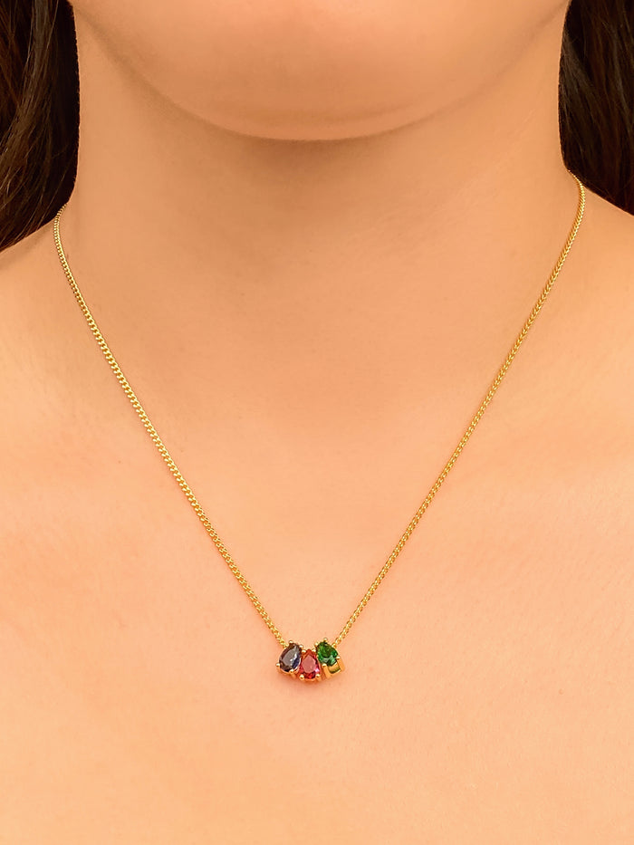 Personaliza Tu Collar Dije Birthstone