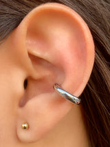 Ear Cuff Dorado Grueso Liso