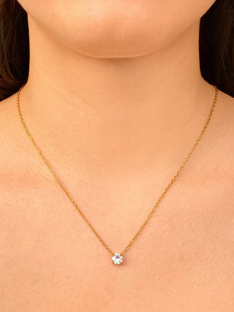 Collar Con Dije Zirconia