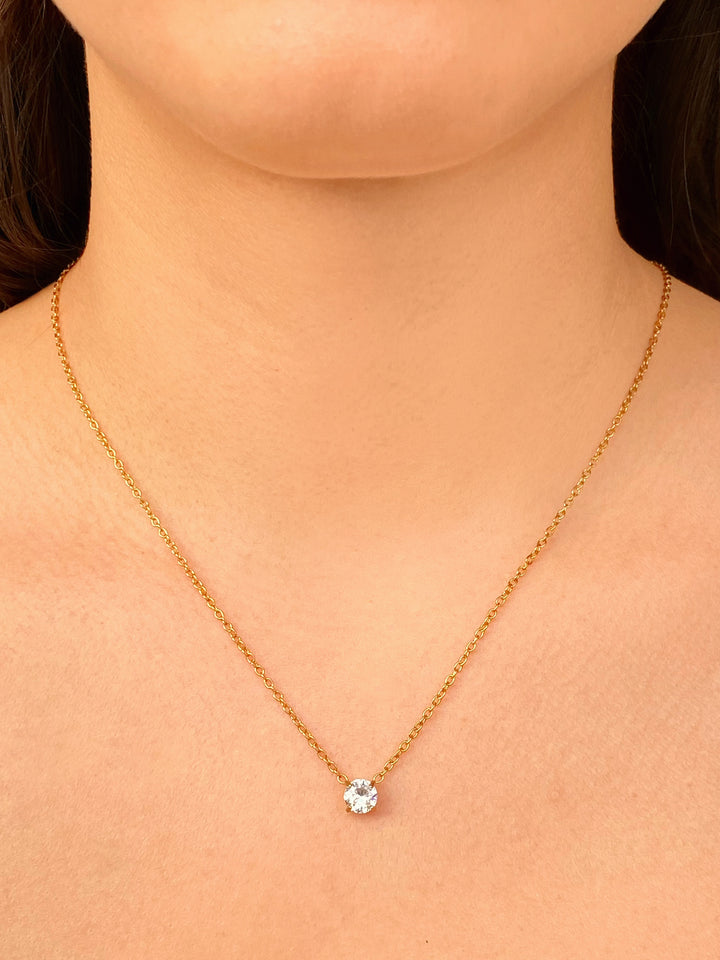 Collar Con Dije Zirconia