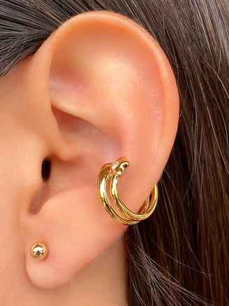 Ear Cuff Doble Con Estrella