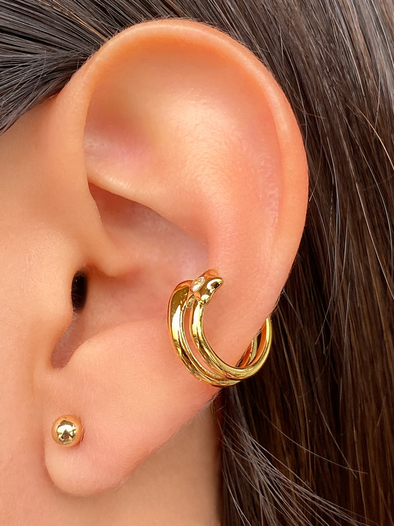 Ear Cuff Doble Con Estrella
