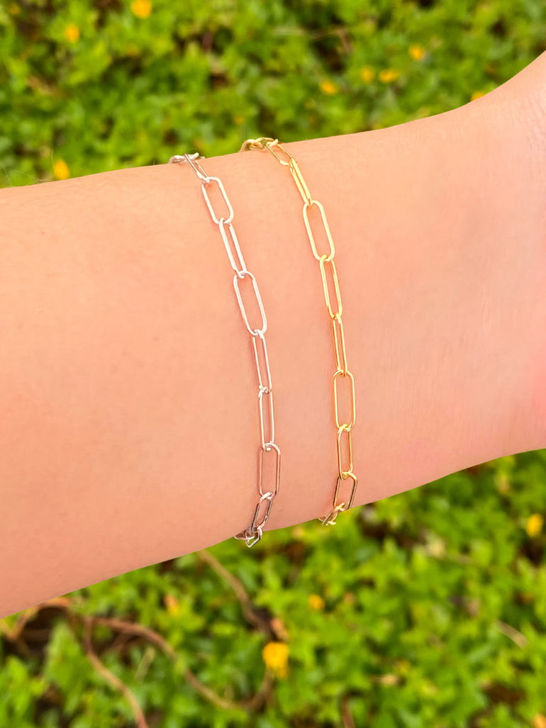 Pulsera Eslabon Tipo Clip 10 mm