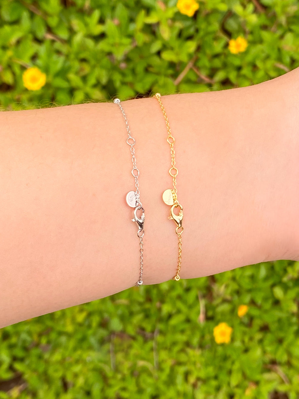 Pulsera Trebol Y Bolitas