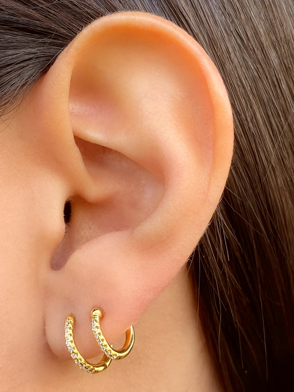 Arracada Zirconias con Earcuff