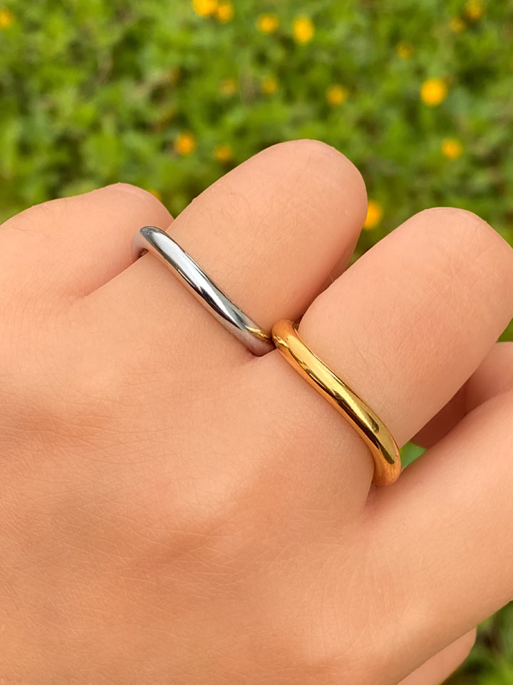 Anillo Delgado Ondulado 3 mm