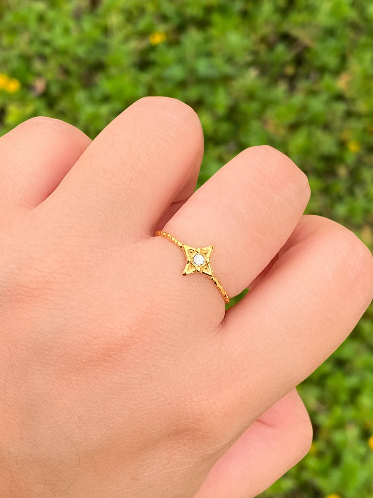 Anillo Ajustable Con Estrella Del Norte