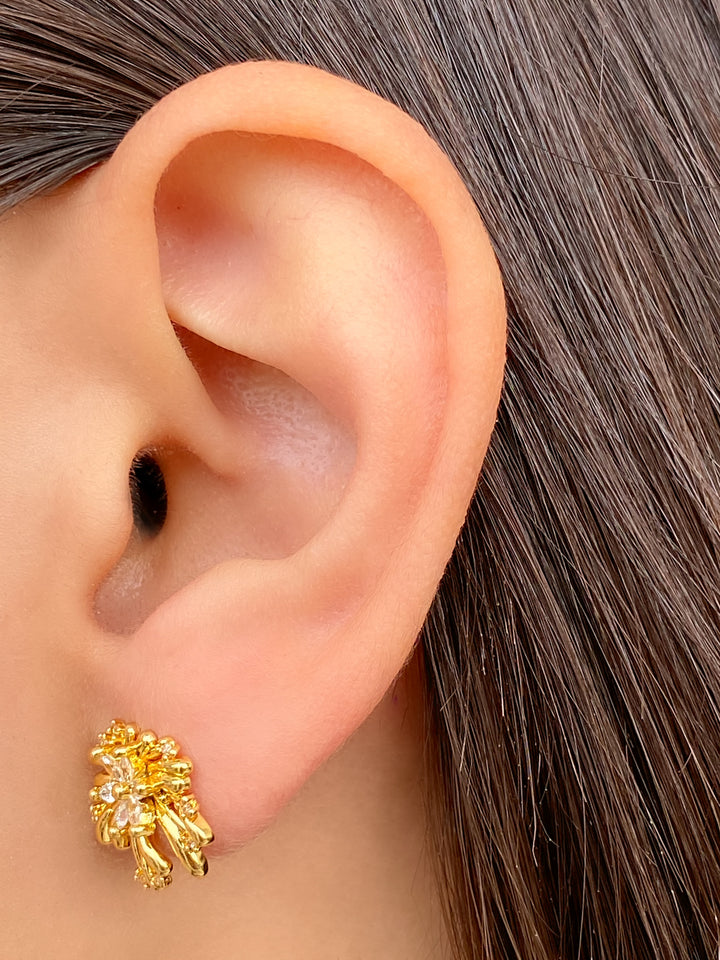 Par Arete Flor Destello