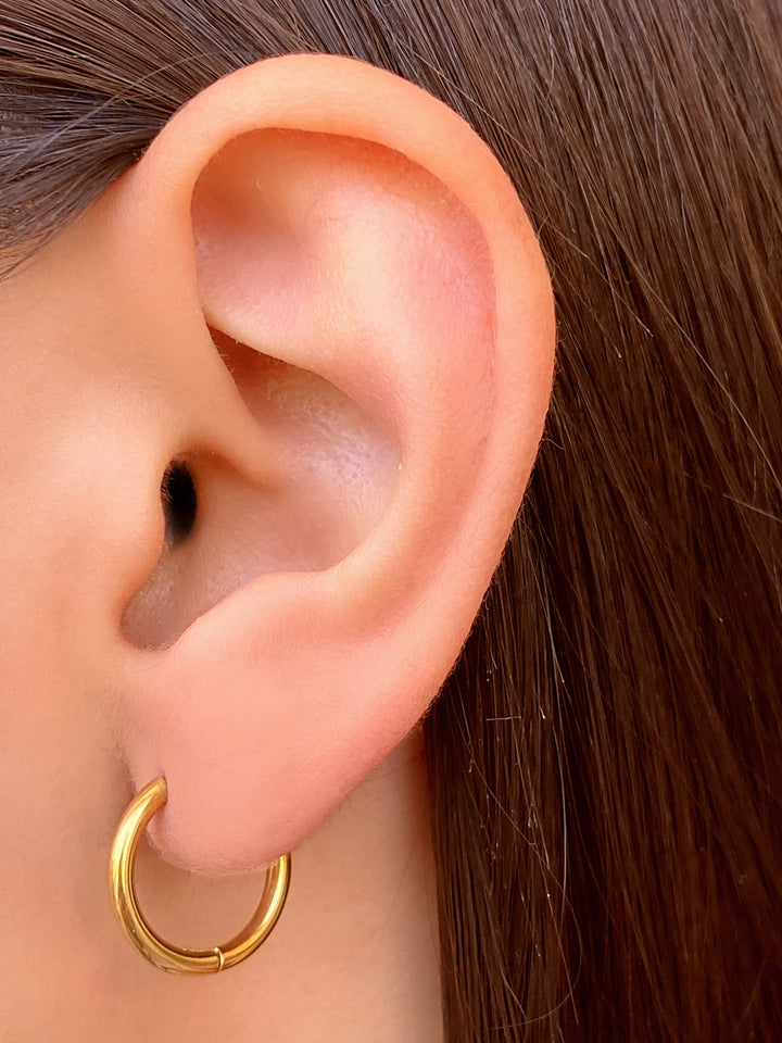 Par Arracada Con Aros Combinada 2 en 1