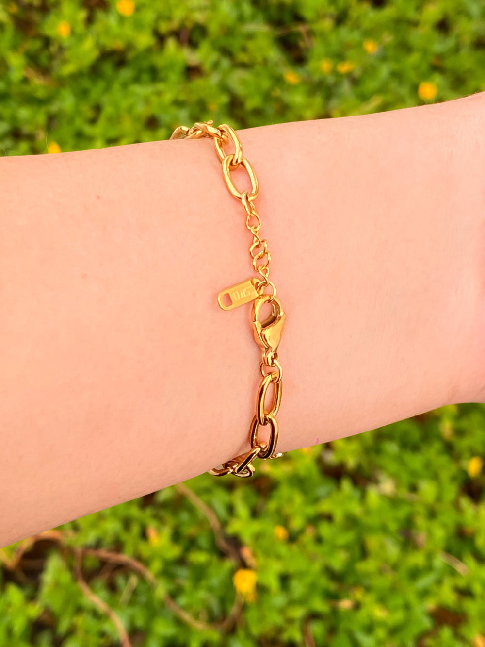 Pulsera Eslabones Tipo Clip Ovalados