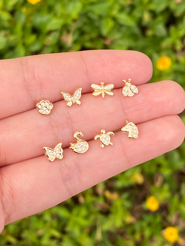 Broquel Animales Oro 14k