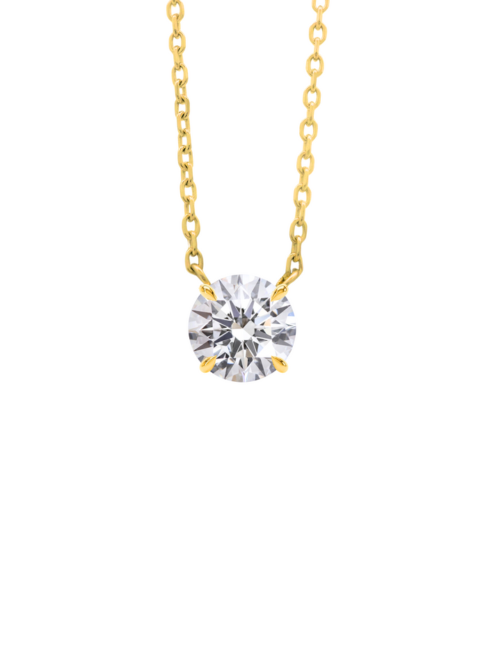 Collar Solitario 1.5 Quilates Diamantes Lab Grown