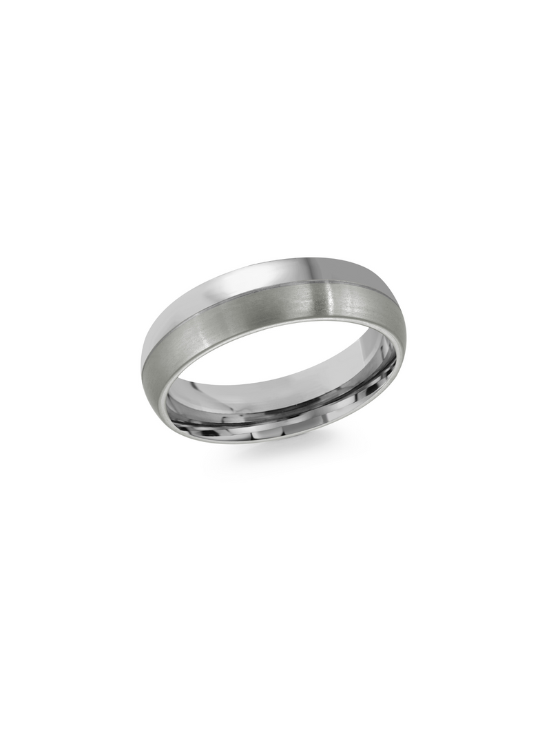 Anillo Plateado 6 mm