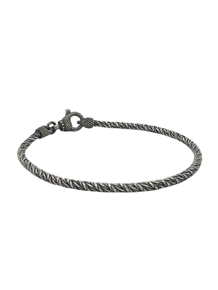 Pulsera Eslabon Tejido Irregular Con Broche