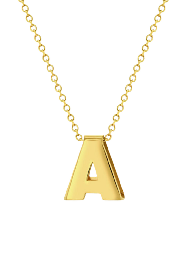 Collar Inicial Oro 14k
