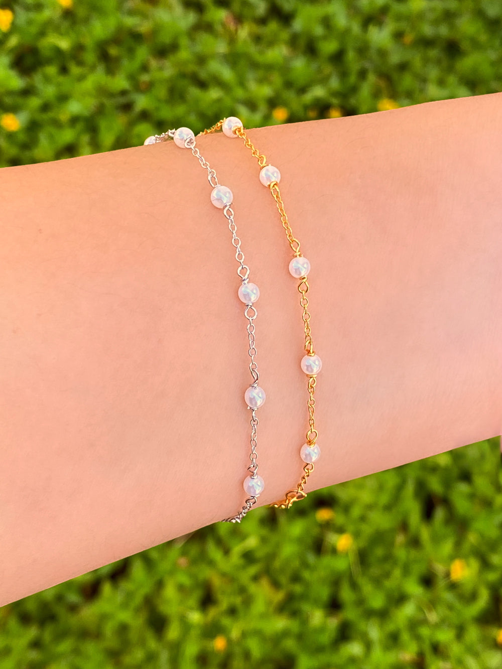 Pulsera Con Perlitas